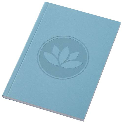 Notatnik A6 Novella Austen z miękką okładką z materiału z recyklingu, 50 kartek Niebieski 21026352 (1)