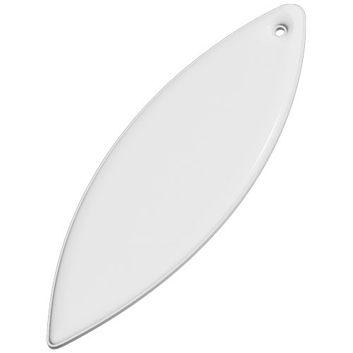 RFX™ reflective odblaskowa zawieszka z PVC, elipsa Biały 1PR11201 (2)