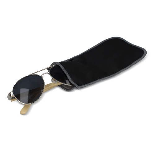 Woreczek na okulary z mikrofibry R-PET sublimacja Czarny LT86725-N0002 (2)
