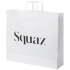 Torba z papieru Kraft z płaskimi uchwytami – 49,5 x 14 x 44 cm Biały 1PQ00901  thumbnail