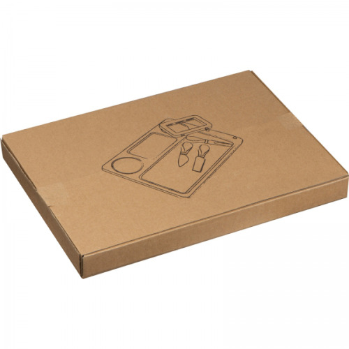 Deska do serów z nożami FORTUNATO Beżowy 8324313 (4)