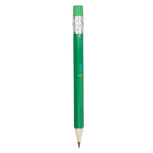 Mini ołówek, gumka zielony V1697-06 (1)