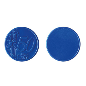 Plastikowy żeton do wózka 0,50 € / Coin 50