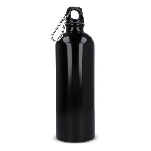 Jednościenna butelka R-SS z karabińczykiem 750ml Czarny LT98739-N0002 
