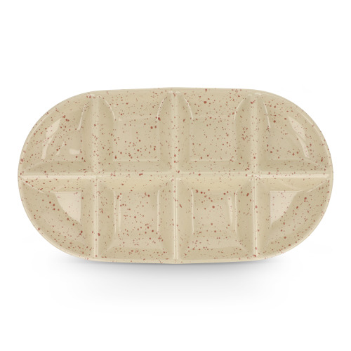 Sagaform Ditte Ceramiczna miska do serwowania potraw 36 x 20 cm Beżowy LT52257-N0055 (1)
