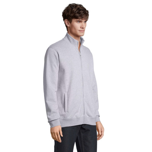 COOPER FULL ZIP SWEAT Szary Melanż 2 S04240-GY-M (2)