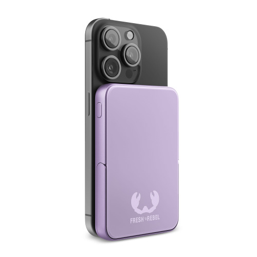 2PBM5000| Fresh 'n Rebel Compatible with MagSafe MagSafe Powerbank Wireless 5000mAh Liliowy LT49413-N0071 (3)