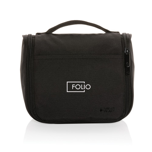 Kosmetyczka Swiss Peak Lohan AWARE™, poliester z recyklingu Czarny P820.851 (5)