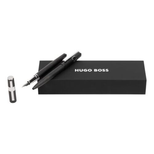 Zestaw upominkowy HUGO BOSS długopis i pióro wieczne - HSV2852A + HSV2854A Czarny HPBP285A 