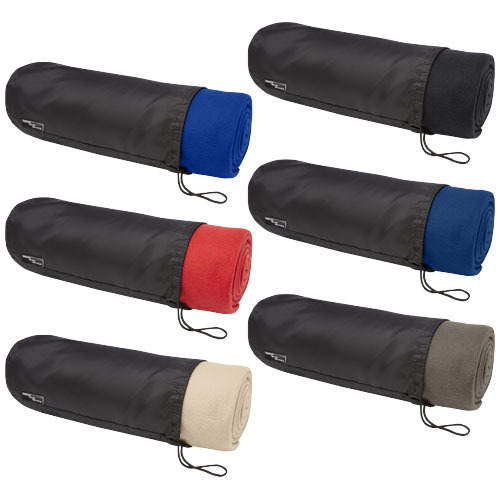 Koc polarowy z plastiku z recyklingu Willow Granatowy 11319055 (7)