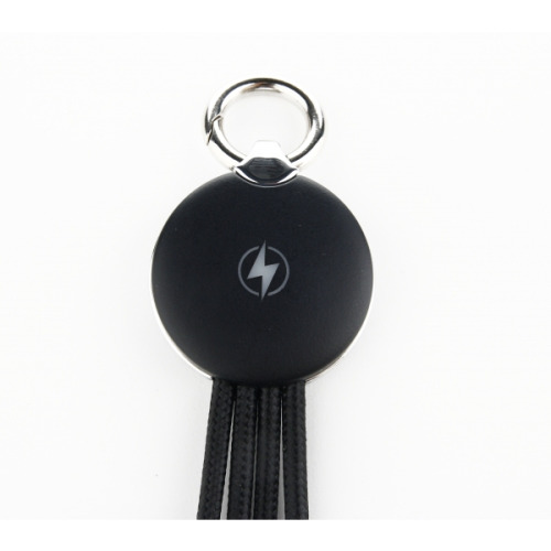 Kabel do ładowania 3w1 z podświetlanym logo Czarny EG041903 (3)