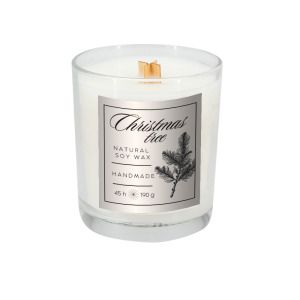 Świeca sojowa 190g Cedarwood Przeźroczysty