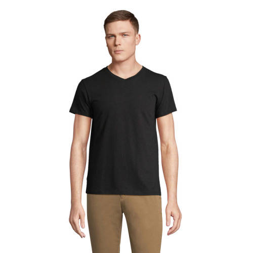 REGENT V  V-NECK T-SHIRT Deep Black S04765-DB-XS 
