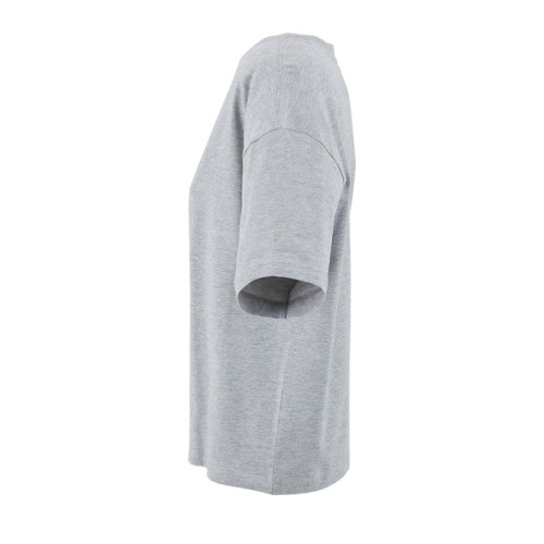 BOXY WOMEN T-SHIRT OVERSIZE Jasnoszary Melanż S03807-DH-L (2)