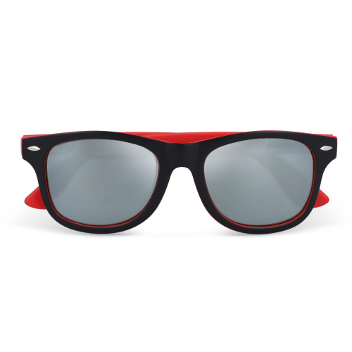 Okulary przeciwsłoneczne Tate z lustrzanymi soczewkami UV400 Czerwony LT86736-N0021 (1)