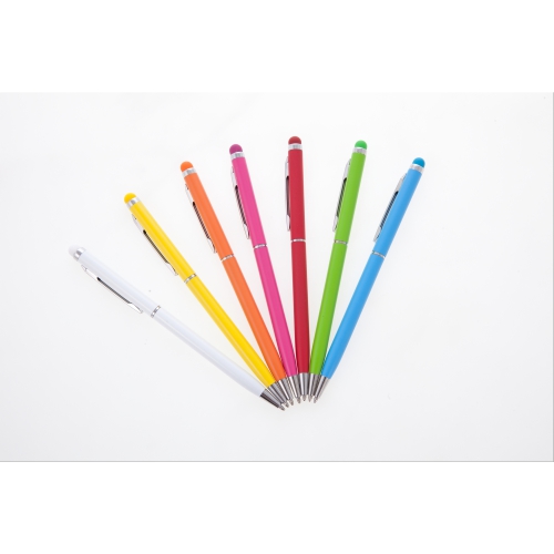Długopis, touch pen jasnozielony V1637-10 (3)