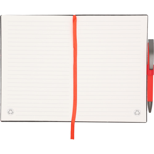 Notes A5 w linie z długopisem MERSIN Czerwony 562005 (2)