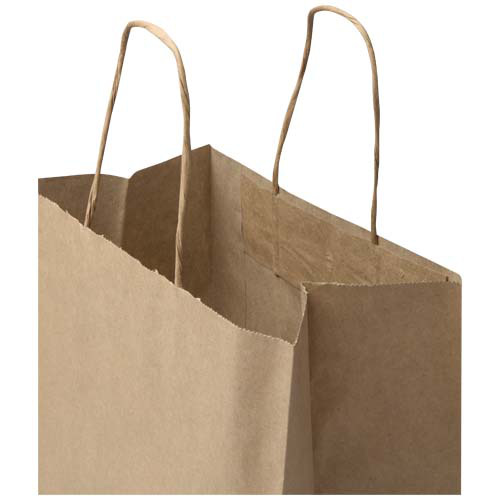 Kraft torba papierowa 80–90 g/m2 ze skręcanymi uchwytami — 25 x 15 x 32 cm Kraftowy brąz 1PQ01306 (3)