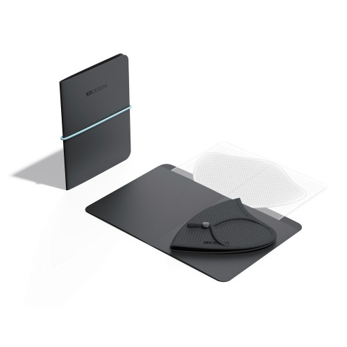 Maseczka wielokrotnego użytku z 5 filtrami Czarny, niebieski P265.871 (2)