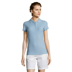 PEOPLE Damskie POLO 210g Sky Blue Pique