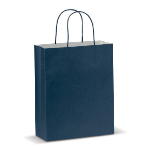 Średnia torba papierowa Eco 120g/m² Ciemnoniebieski
