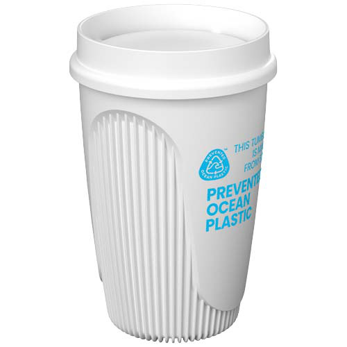 Alto POP kubek o pojemności 350 ml z pokrywką 360° Biały 22052201 (1)
