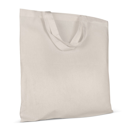 Torba na ramię z bawełny OEKO-TEX® 140g/m² 38x42cm krótkie rączki Ecru LT95255-N0054 