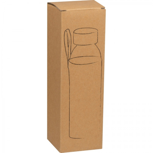 Butelka szklana z pokrowcem 500 ml CARLOTTA Przeźroczysty 6233566 (2)