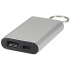 Arcturus powerbank o pojemności 2000 mAh z recyklingowanego aluminium z brelokiem Srebrny 12451781 (5) thumbnail