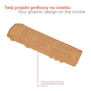 Ciastko reklamowe korzenne maxi - truck