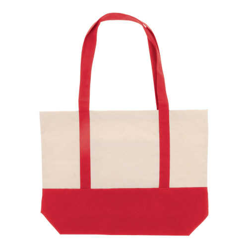 Torba plażowa płótno bawełniane OEKO-TEX® 280g/m² 42x10x30cm Czerwony LT95247-N0021 (1)