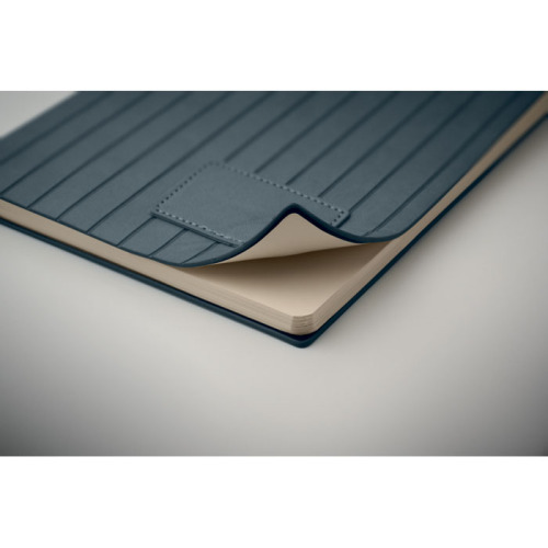 Notatnik A5 z dymionego PU Niebieski MO2663-04 (6)