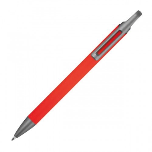 Długopis aluminiowy z recyklingu półżelowy KAROLINE Czerwony 1444005 (3)