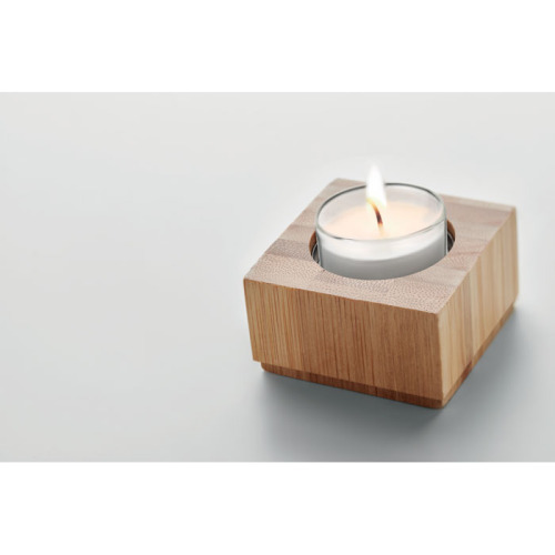 Bambusowy uchwyt na tealight Drewna MO6319-40 (4)