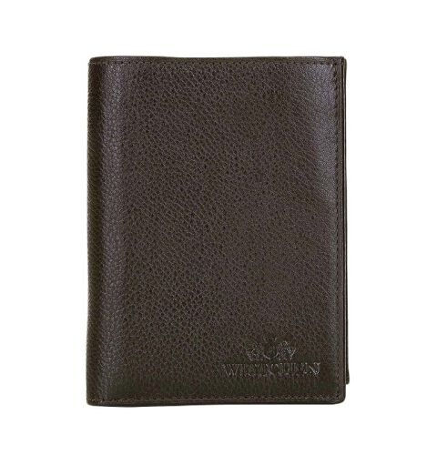 Męski portfel WITTCHEN skórzany praktyczny Brązowo-złoty WITT21-1-265 