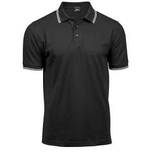 Polo Męskie Stretch Pika - Navy & White