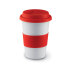 Ceramiczny kubek z przykrywką czerwony MO7683-05  thumbnail