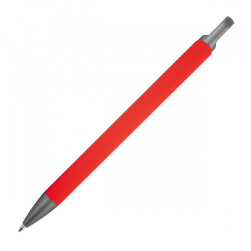 Długopis aluminiowy z recyklingu półżelowy KAROLINE Czerwony 1444005 (4)
