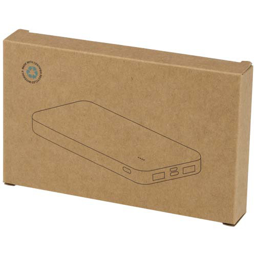 Intan powerbank o pojemności 10 000 mAh i mocy 10 W z tworzyw sztucznych pochodzących z recyklingu Biały 12445801 (2)