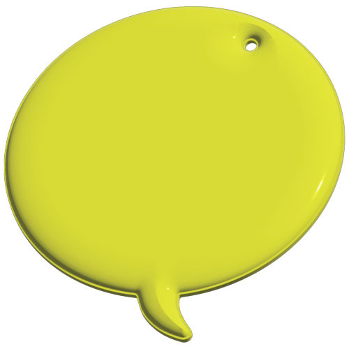 RFX™ reflective odblaskowa zawieszka z TPU, wezwanie (callout) Neonowy żółty 1PR08913 (2)