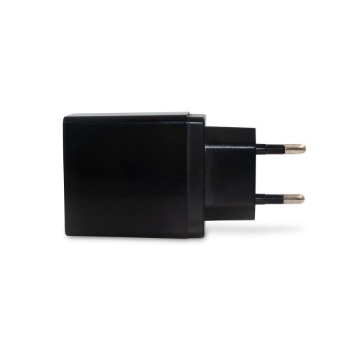 Ładowarka ścienna z 4 portami USB czarny V0195-03 (2)