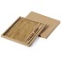 Bambusowy notatnik ok. A5, długopis brązowy V0207-16  thumbnail