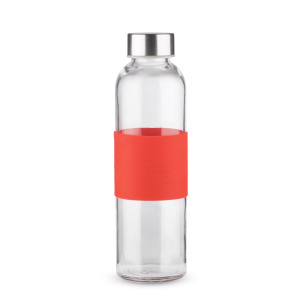 Butelka szklana GLASSI 510 ml Czerwony