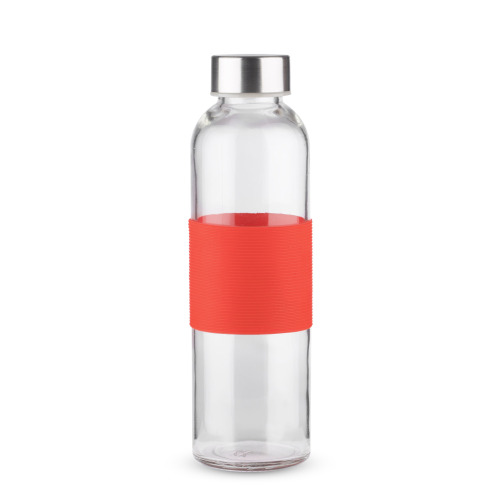 Butelka szklana GLASSI 510 ml Czerwony 16207-04 