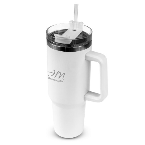 Kubek termiczny 1200 ml z ergonomicznym uchwytem | Stasimus Biały VA060-02 