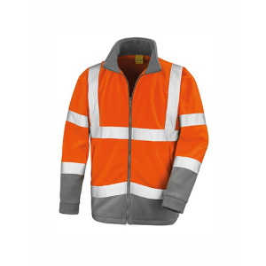 Kurtka Mikropolarowa Hi-Vis - Fluorescent Orange & Workguard Grey