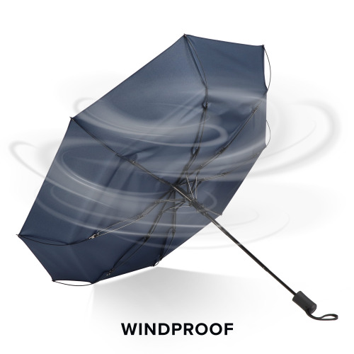 Daintree 190T Pongee 21.5" Składany parasol automatyczny, wiatroodporny Ciemnoniebieski LT97116-N0010 (5)