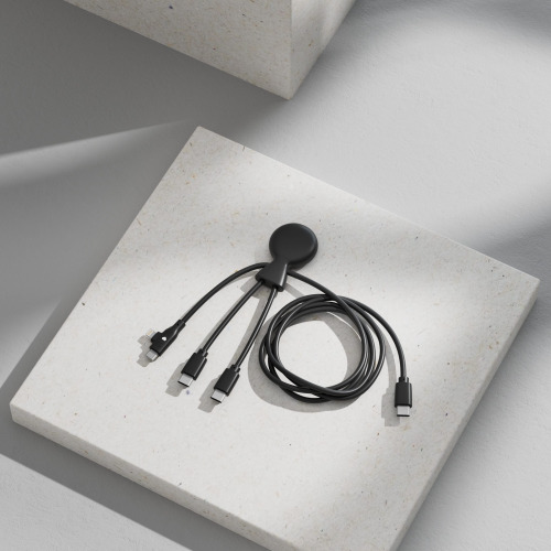 Xoopar Mr. Bio Long Multi Cable USB-C 1 metr  Czarny LT41032-N0002 (1)