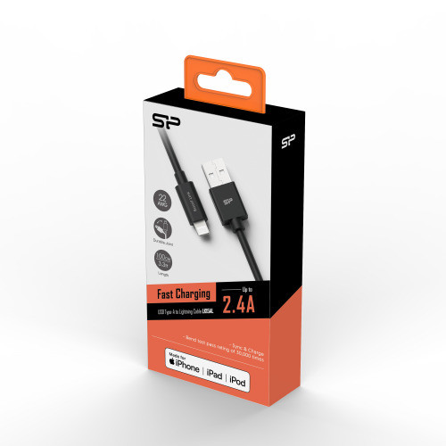 KABEL DO TRANSFERU DANYCH LK15AL Type A- Mfi Lightning Czarny EG833303 (3)