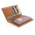 Korkowe etui na karty kredytowe i paszport, ochrona RFID brązowy P820.459 (2) thumbnail